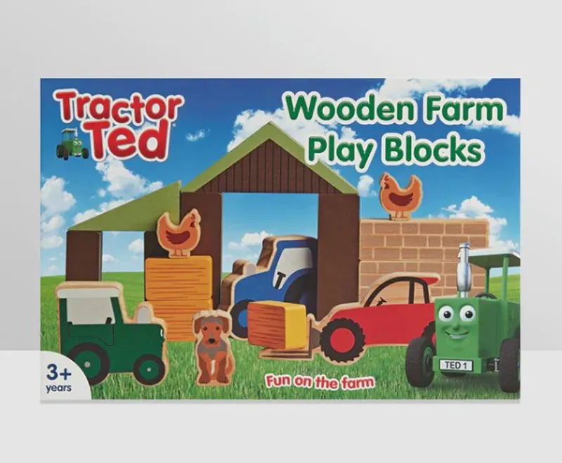 Tractor Ted Wooden Farm Blocks